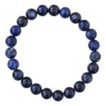 Blue sodalite crystal bead bracelet for intuition, clarity, confidence, and healing energy"