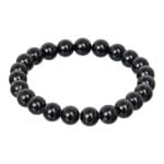 Black Tourmaline crystal beaded bracelet for protection, grounding, and negative energy removal