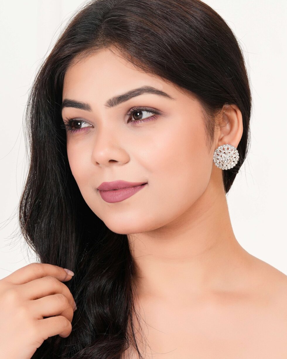 Women's Dot Design Bali Earrings, Indian Hoops, Mandala Hoops, Chakra Earrings - Bali Hoops - AllHandmadeGoods