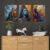 Set of Three Wall Paintings for Wall Dacoration Golden Framed Wall Paintings for Living Room & Bedroom Wall Art for Home Decoration & Office Wall Décor (24x18 inch CH-GD3-8) - AllHandmadeGoods