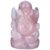 Rose Quartz Lord Ganesha idol carved gemstone statue for love, harmony, and home decor