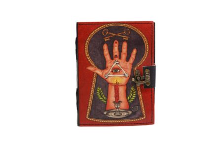 Mystic Palm Red Leather Diary – The Fortune Teller Edition