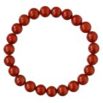 Natural red jasper beaded bracelet for grounding, protection, healing energy, and spiritual balance