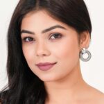 Women's Indo Western Round Shaped Party Wear Ethnic Stud Earrings for Women - AllHandmadeGoods