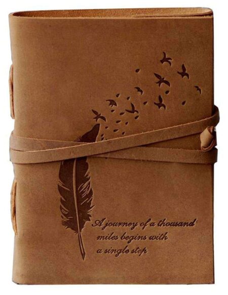 Journey Feather Handmade Leather Journal