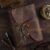 Rustic Brown Leather Journal with Antique Key Charm - AllHandmadeGoods