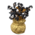 Black Tourmaline crystal tree in golden money bag base for protection, wealth, and home decor