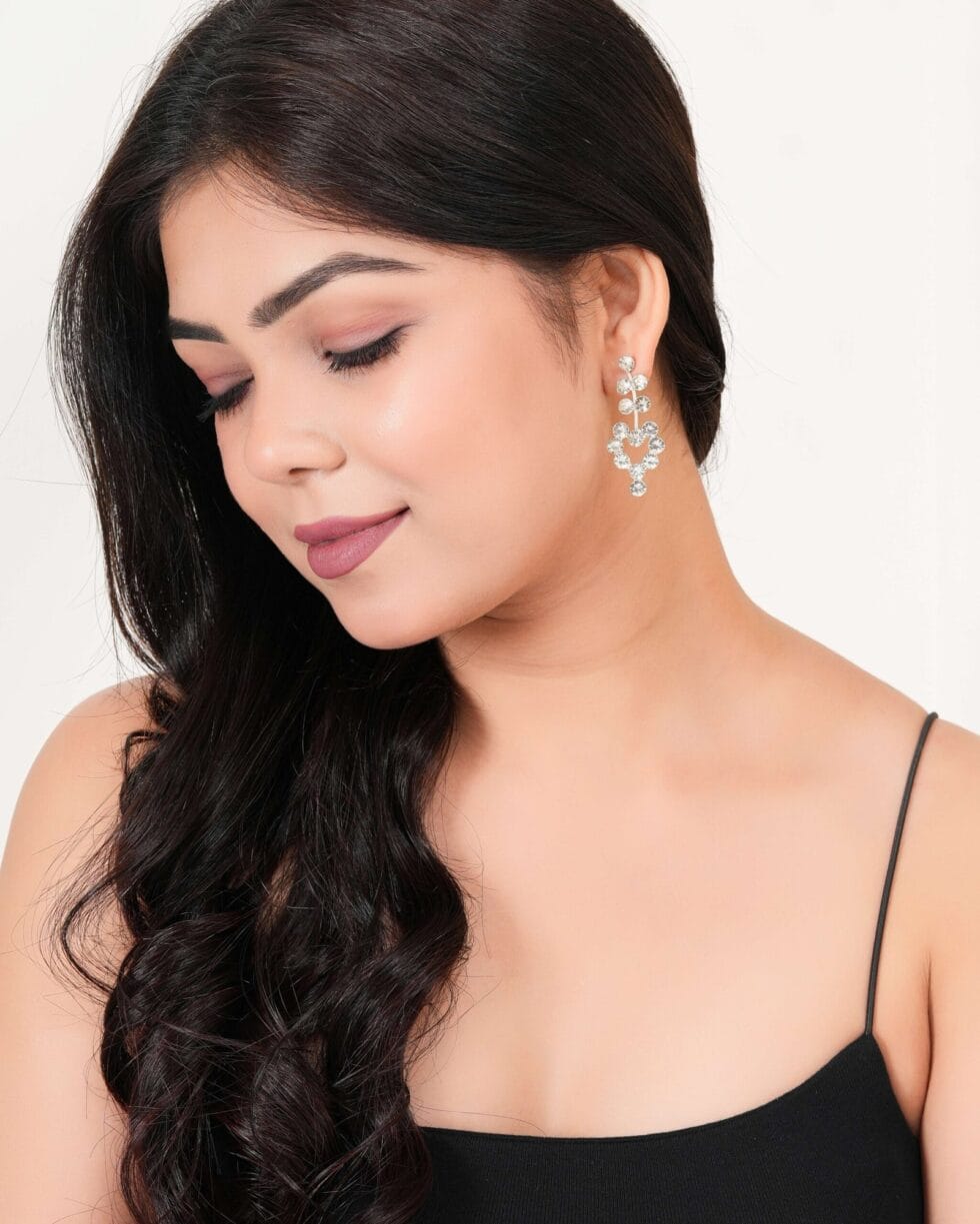 Women's Indo Western Teardrop Shaped Party Wear Ethnic Stud Earrings for Women -AZ838-OX-ER30 - AllHandmadeGoods