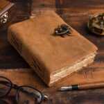 Pure Tan Vintage Leather Journal with Clasp - AllHandmadeGoods