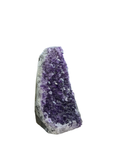 Natural amethyst crystal cluster geode for healing, meditation, and home decor