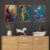 Set of Three Wall Paintings for Wall Dacoration Golden Framed Wall Paintings for Living Room & Bedroom Wall Art for Home Decoration & Office Wall Décor (24x18 inch CH-GD3-12) - AllHandmadeGoods