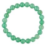 Green aventurine crystal bead bracelet for luck, prosperity, positivity, and healing energy