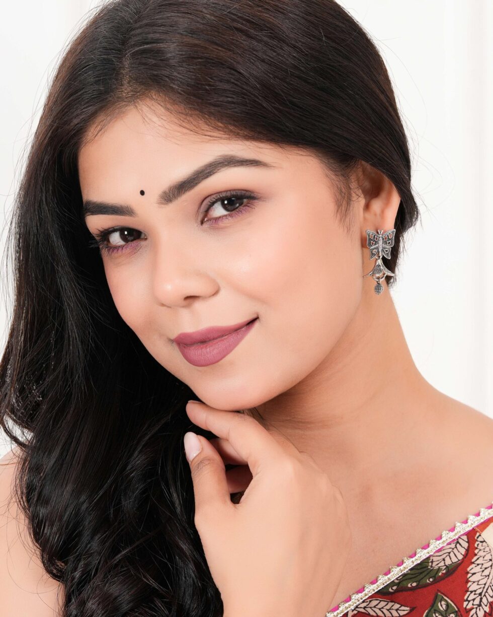 Women's Indian Bollywood Stylish AZ838-OXidised Jhumki Traditional Ethnic Earrings for Women - Unique Design - AllHandmadeGoods