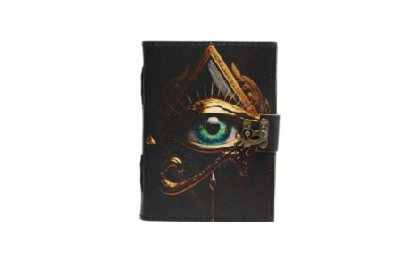 All-Seeing Eye Embossed Black Leather Journal