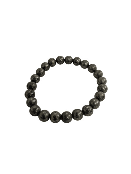Pyrite crystal beaded bracelet for protection, wealth attraction, and positive energy healing