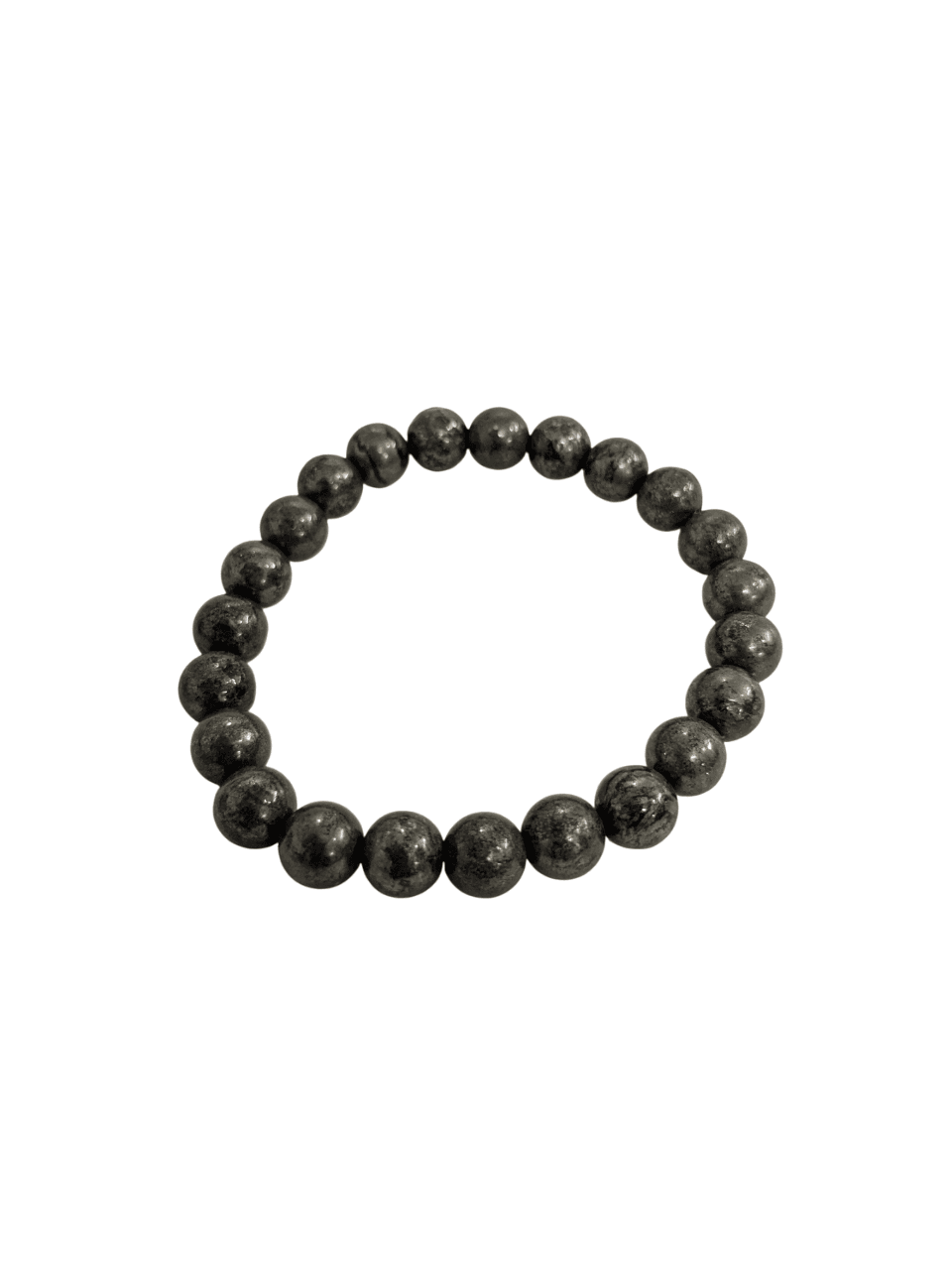 Pyrite crystal beaded bracelet for protection, wealth attraction, and positive energy healing