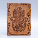 Hamsa Hand Protection Leather Journal