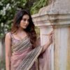 Women's Luxurious Mauve & Purple Art Silk Saree with Intricate Golden Zari & Broad Embroidered Border – Complete with Brocade Blouse for Festive & Wedding Wear - AllHandmadeGoods