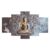 Artistic golden Buddha digital wall painting – stylish spiritual decor for meditation or yoga space.