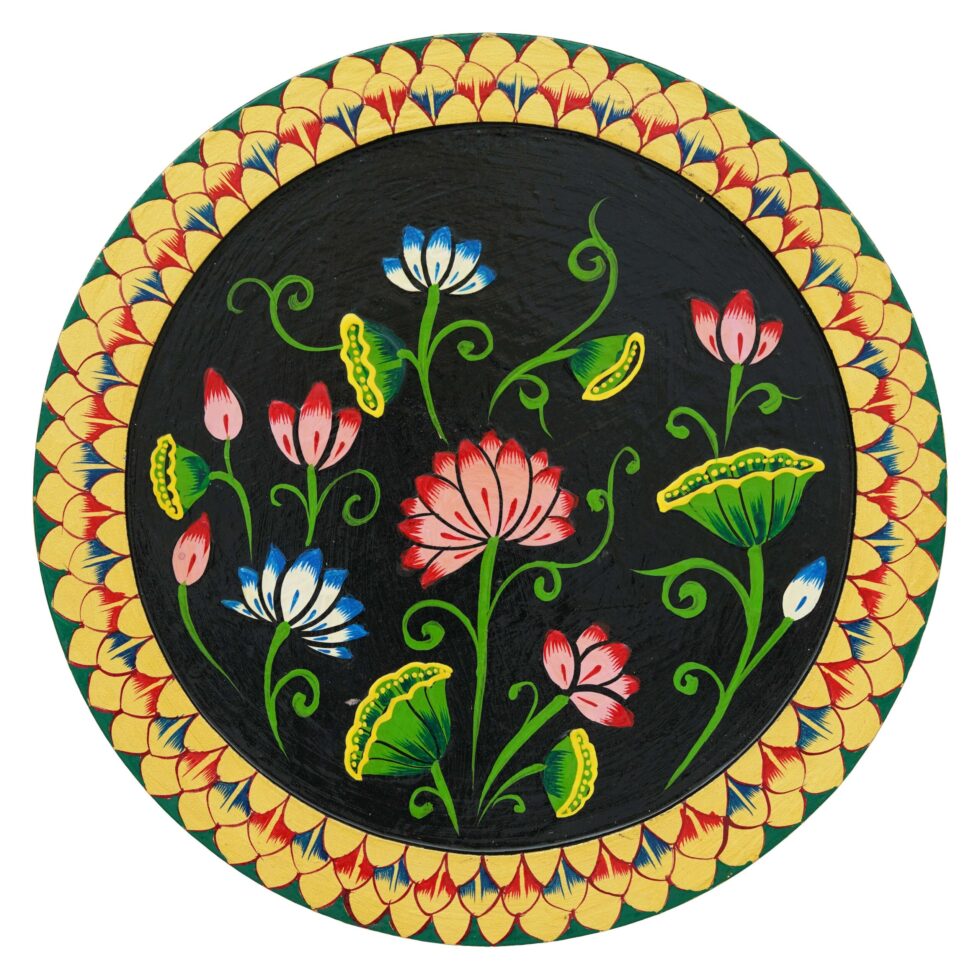 Decorative lotus flower painting – traditional Indian art decor symbolizing peace and purity.