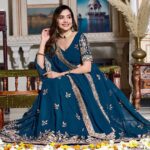 Women's Embroidered Lehenga Choli with Net Dupatta ? Festive & Wedding Wear Set - AllHandmadeGoods