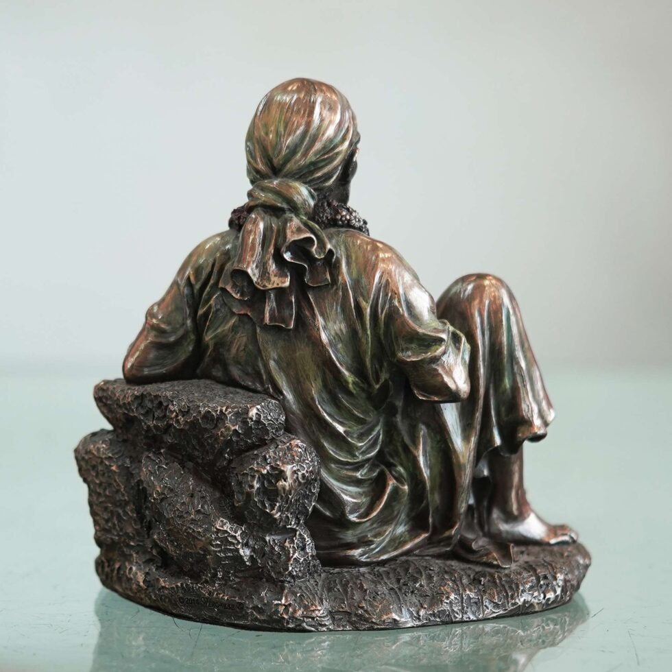 Handcrafted bronze Shirdi Sai Baba statue, traditional Diwali festive home decor